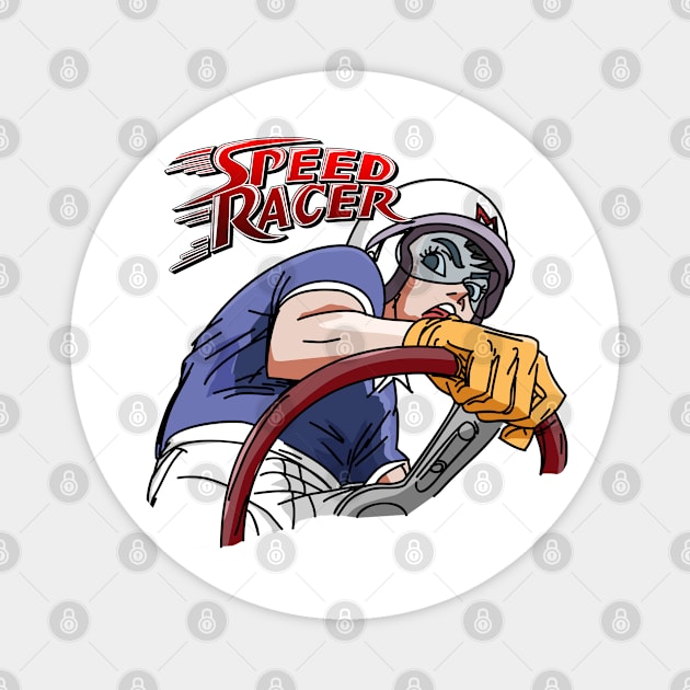 speed racer Magnet by small alley co